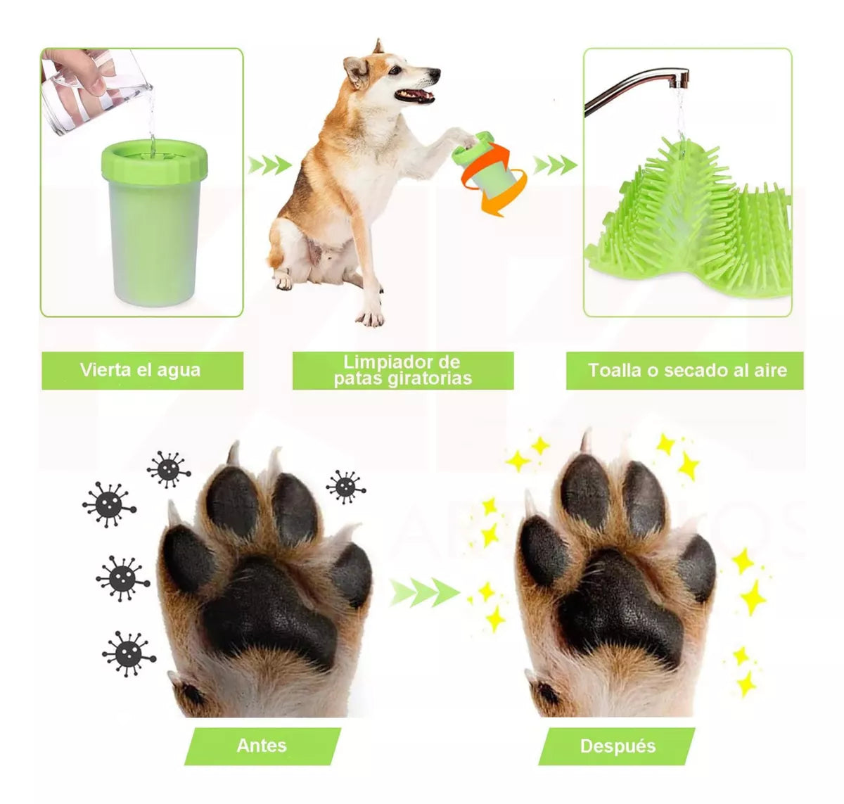 Limpiador patas de perro Paw Wash